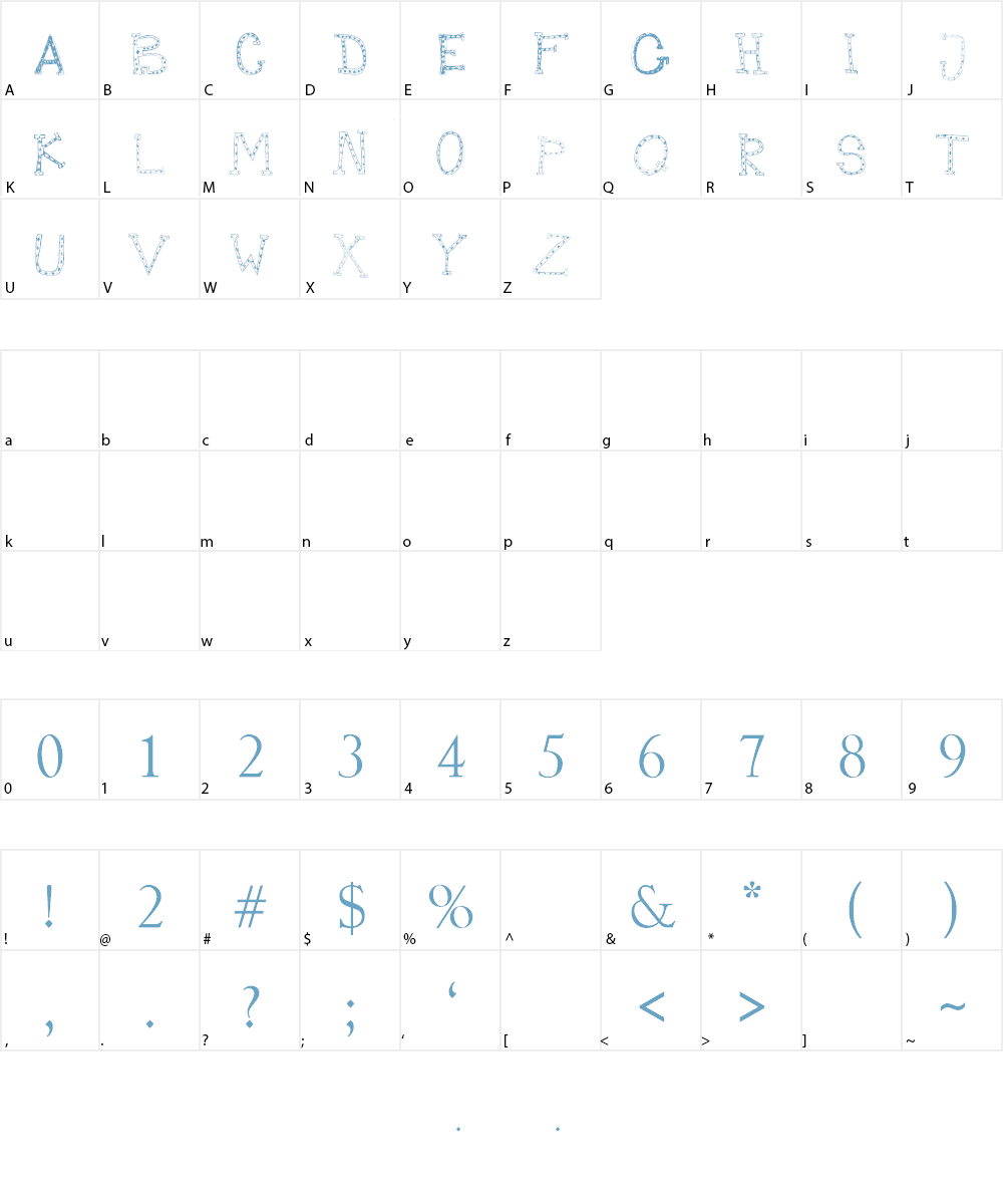 Mischief Circus Font Character